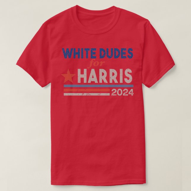 Camiseta White Dudes for 2024 for Election 2024 5 (Frente do Design)
