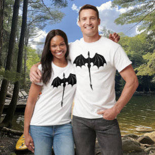 Camiseta White fantasia fantasia fantasia do Dragão Tribal 