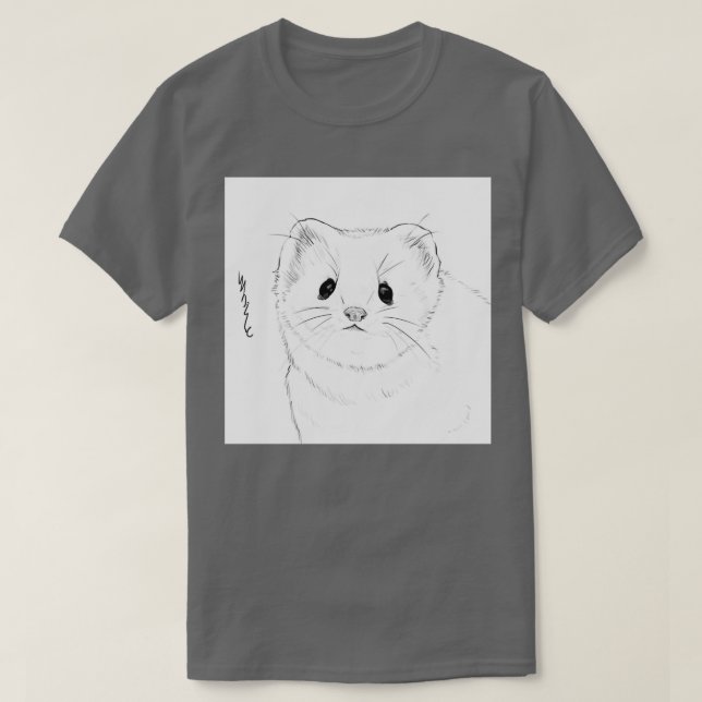 Camiseta White Ferret (Frente do Design)