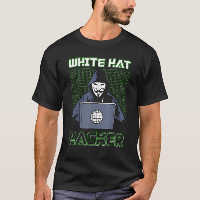 Camiseta White Hacker Hacker Hacking Programando Rede Escur (Frente)