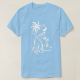 Camiseta White Hula Girl