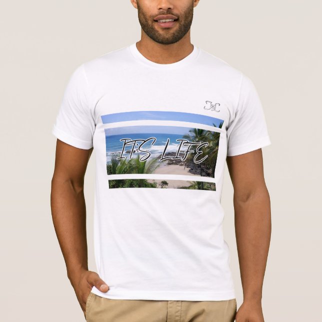 Camiseta White It's Life Beach (Frente)