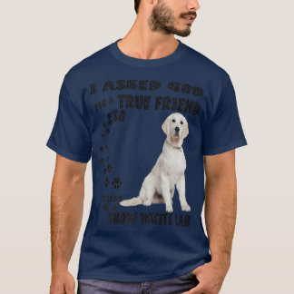 Camiseta White Lab Dizendo Impressão da mãe, Pai da neve, R