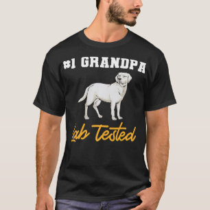 Camiseta White Labrador branco vovô vovô vovô testado