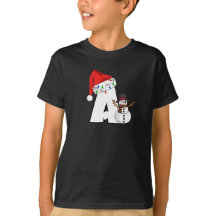 White letter A for Christmas