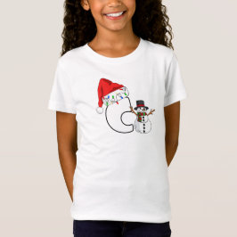 Camiseta White letter c christmas gift