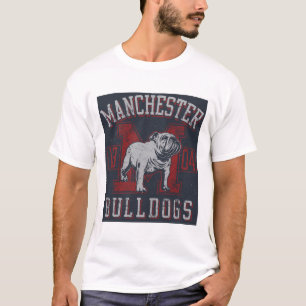 Camiseta White Manchester Bulls Vintage Mascot Shirt