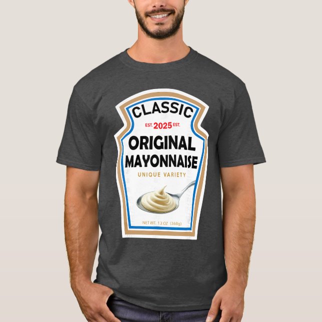Camiseta White Mayonnaise Halloween Costume Couples boy (Frente)