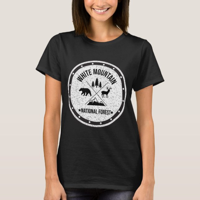 Camiseta White Mountain National Forest New Hampshire Maine (Frente)