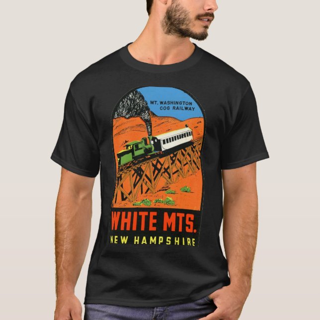 Camiseta White Mountains New Hampshire  (Frente)