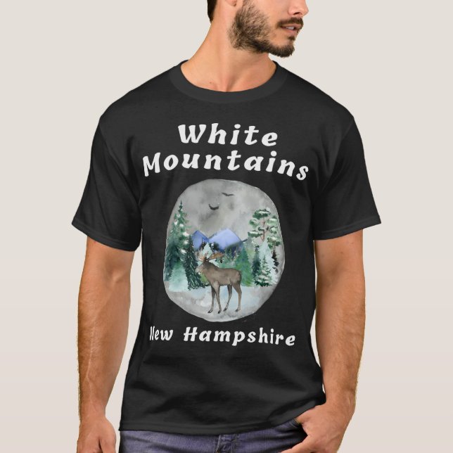 Camiseta White Mounts New Hampshire Ative (Frente)