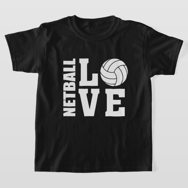 Camiseta White Netball Love, Netball (Postura )