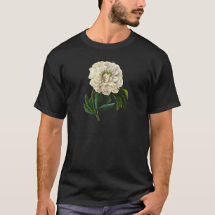 Camiseta White Peony de Pierre-Joseph Redoute