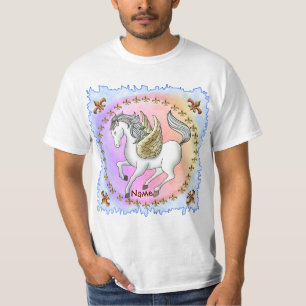 Camiseta White Prancing Pegasus Unicorn