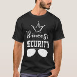 Camiseta White Princess Security Big Brother Birthday Annou<br><div class="desc">White Princess Security Big Brother Birthday Announcement.</div>