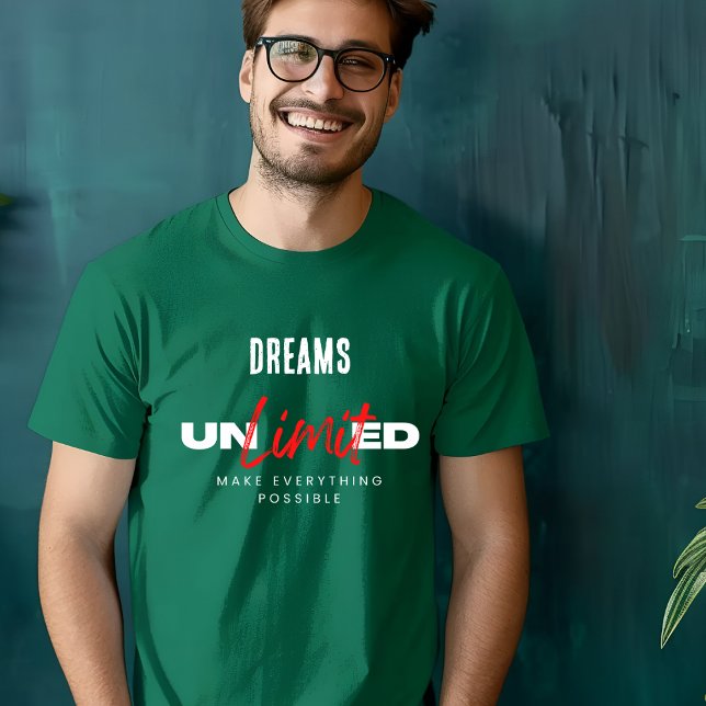 Camiseta White Red Dreams Unlimited T Shirt (Criador carregado)