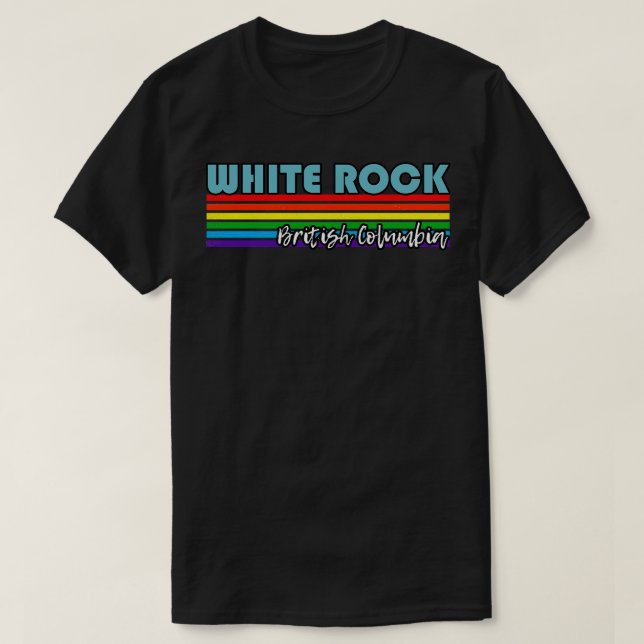 Camiseta White Rock British Columbia Pride White Rock LGBT (Frente do Design)