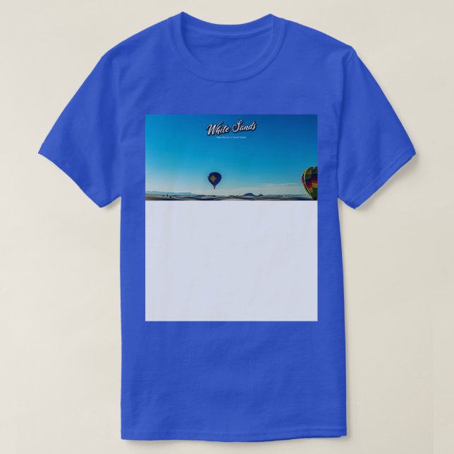 Camiseta White Sands Hot Air Balloon Convite 18 (Frente do Design)