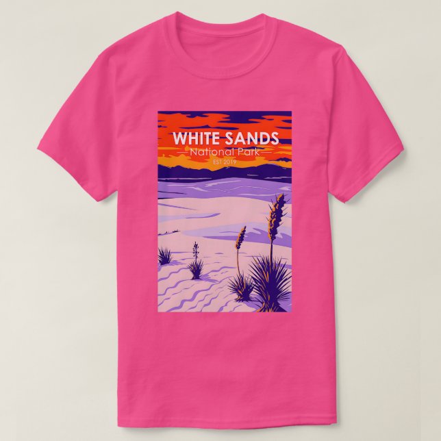 Camiseta White Sands National Park New Mexico Vintage (Frente do Design)