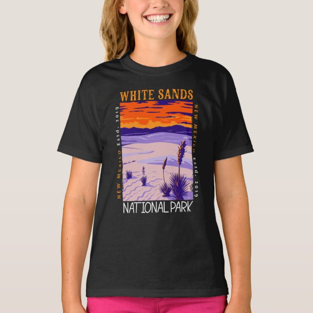 Camiseta White Sands National Park Vintage aflita (Frente)