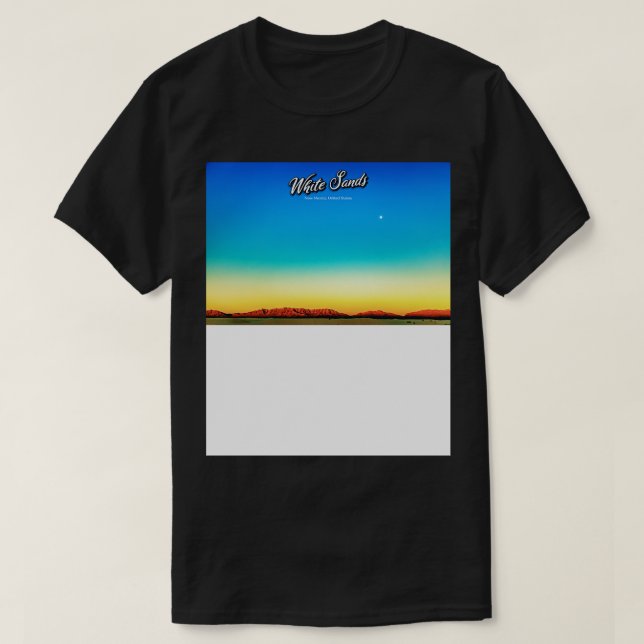 Camiseta White Sands Sunrise (Frente do Design)