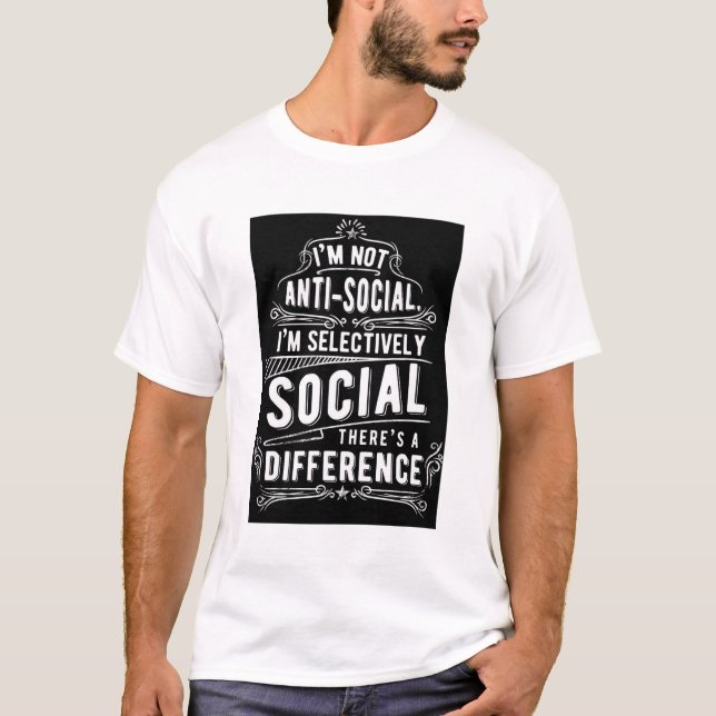 Camiseta White Seletivamente Social Statement (Frente)
