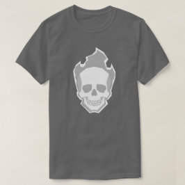 Camiseta White Skull Graphic T-Shirt – Minimal Clean Skull