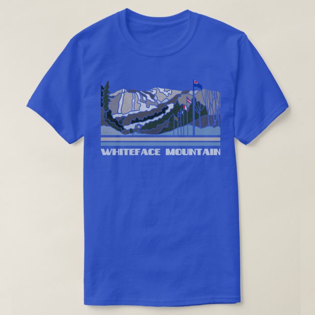 Camiseta Whiteface Mountain Ski Resort Alpina Skiing Mounta (Frente do Design)