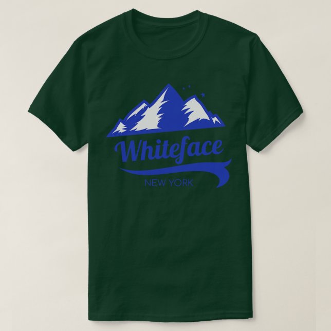 Camiseta Whiteface ski Lake Plácido New York 2 (Frente do Design)