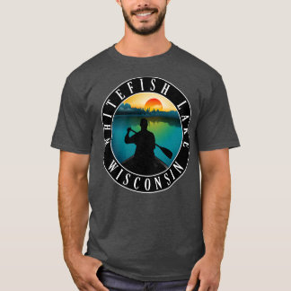 Camiseta Whitefish Lake Canoagem
