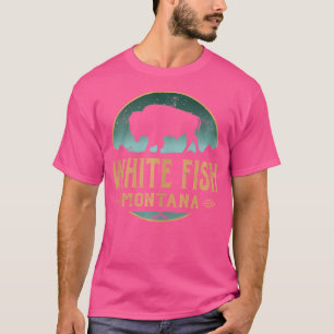 Camiseta Whitefish Montana Mt Buffalo Bison