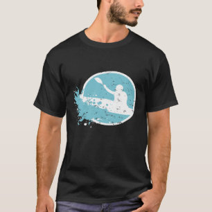 Camiseta Whitewater Kayak remando no grande rio T-Shir