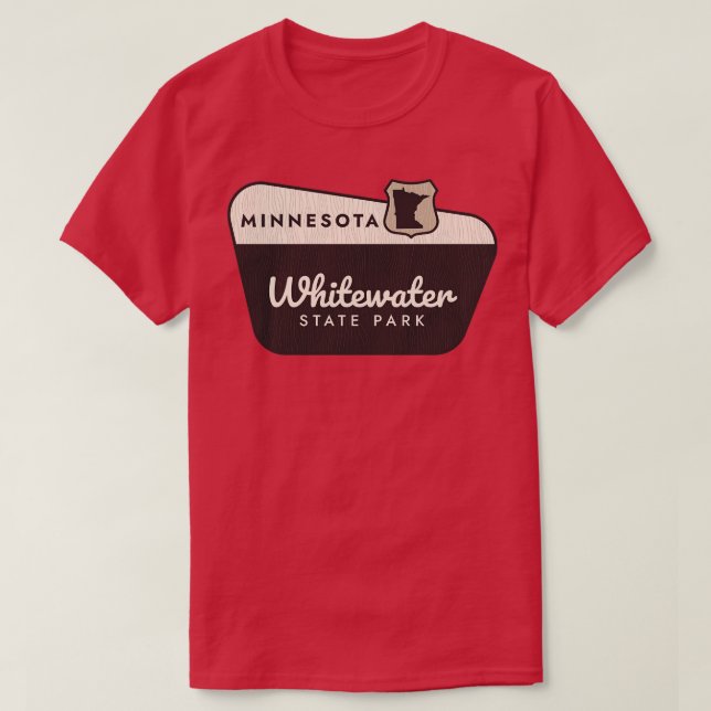Camiseta Whitewater State Park Minnesota - Sinal de boas-vi (Frente do Design)