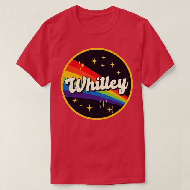 Camiseta Whitley Rainbow No Space Vintage Style (Frente do Design)