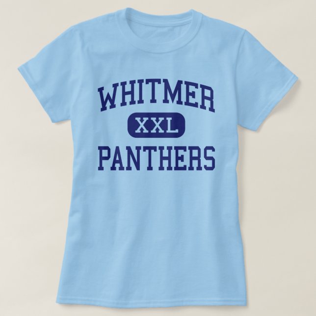 Camiseta Whitmer - panteras - segundo grau - Toledo Ohio (Frente do Design)