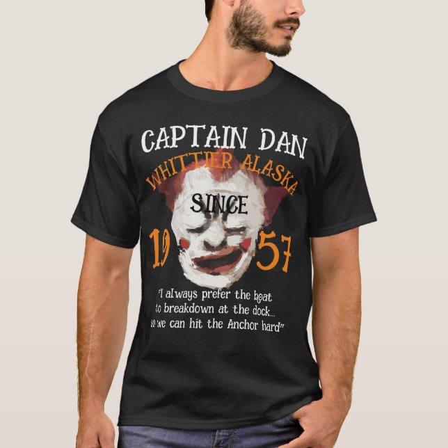 Camiseta Whittier Alasca Capitão Dan A Âncora (Frente)