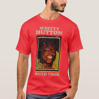 Camiseta Whitty Hutton ia até o ESTILO DE RETRO DA VINTAGEM