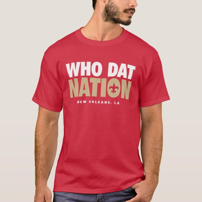 Camiseta Who Dat Nation (Frente)