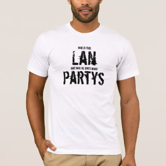 Camiseta Who is this Lan, and why he gives many festas