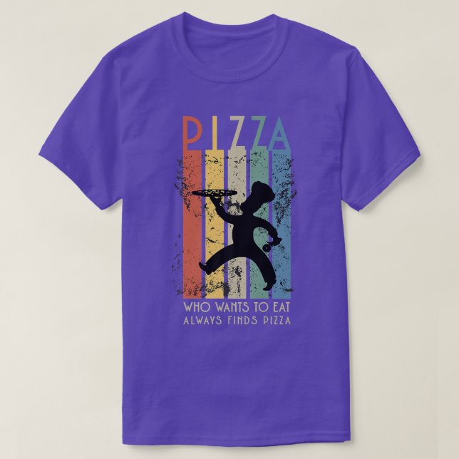 Camiseta Who wants eat pizza  (Frente do Design)