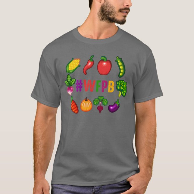 Camiseta Whole Food Plant Based Vegan WFPB Design friend (Frente)