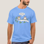 Camiseta WHOM OWL T-shirt by Sandra Boynton<br><div class="desc">The pluperfect shirt for the Grammar-obsessed individual. (A perennial classic Sandra Boynton design since sometime way back in the 70s.)</div>