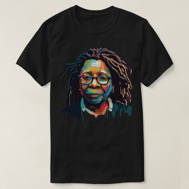 Camiseta Whoopi Goldberg Art (Frente do Design)