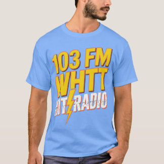 Camiseta WHTT Retro da estação de rádio Boston dos anos 80
