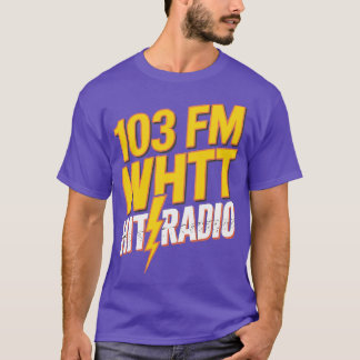 Camiseta WHTT Retro da estação de rádio Boston dos anos 80