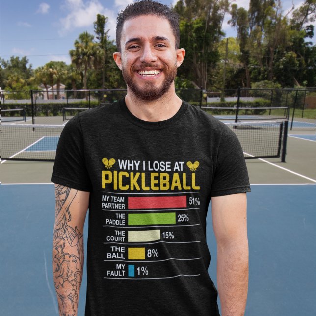 Camiseta Why do I lose at pickleball? Funny Pickleball  (Criador carregado)