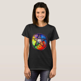 Camiseta Wiccan Cinco Elementos
