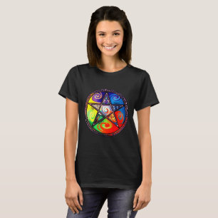 Camiseta Wiccan Cinco Elementos