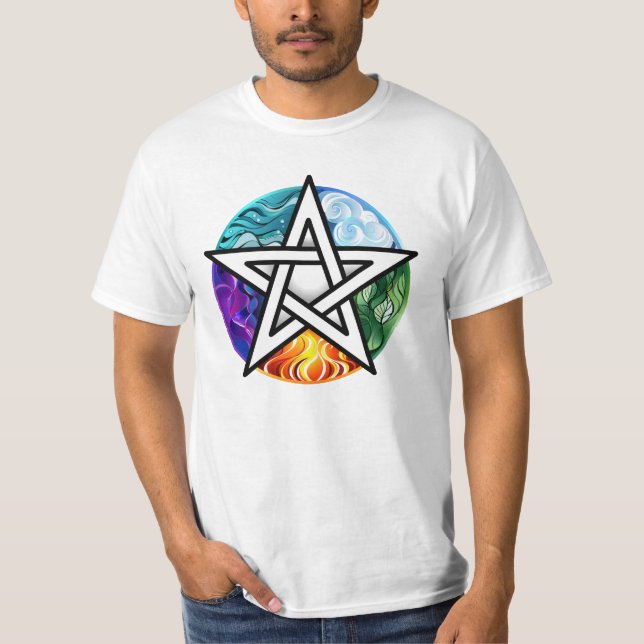 Camiseta Wiccan pentagram (Frente)