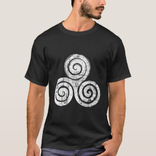 Camiseta Wiccan Triskele Triple Spiral Triskelion Celtic Kn